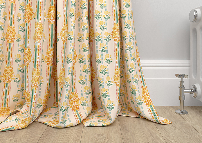Petal & Block Jaipur Stripe, Marigold - Made to Measure Curtains - Image 6